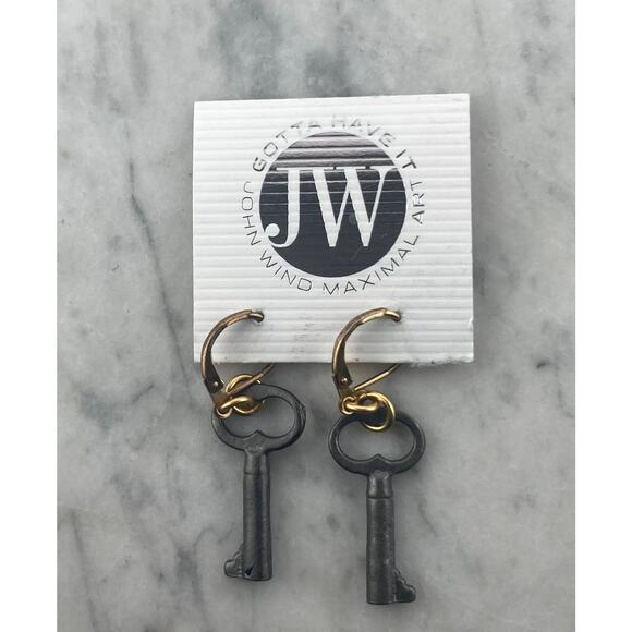 John Wind maximum art key earrings - Picture 1 of 1